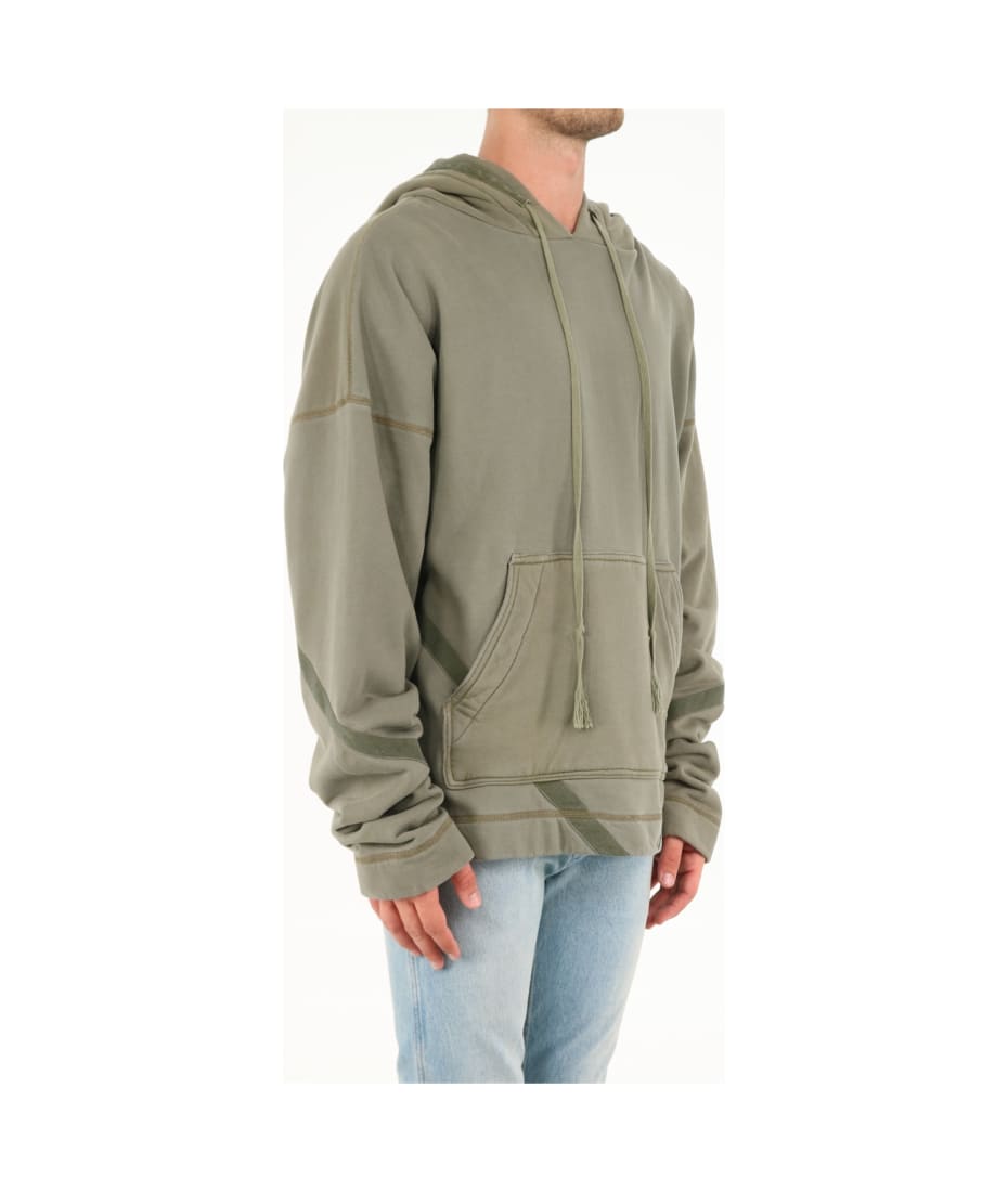 Greg Lauren Military Green Oversize Sweatshirt | italist, ALWAYS