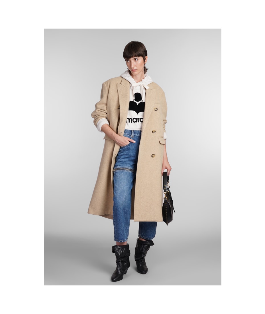 【送料&関税込】Marant Atoile Lexana Coat In Beige Wool Marant Étoile Lexana Coat In Beige Wool | italist