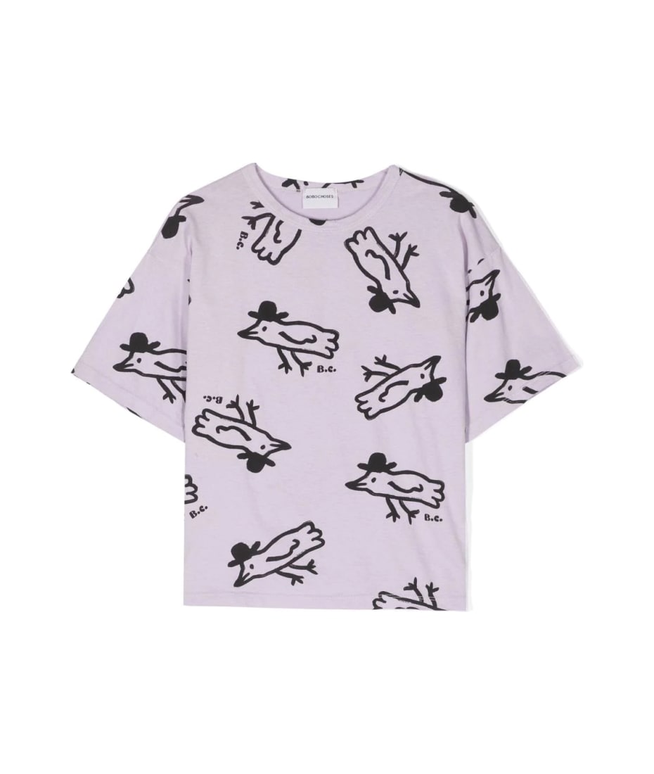 sum Badekar horisont Bobo Choses Mr Birdie All Over Short Sleeve T-shirt | italist, ALWAYS LIKE  A SALE