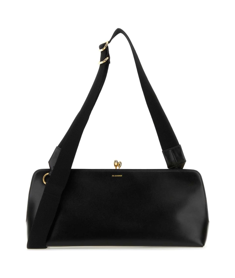 トートバッグ JIL SANDER Black Leather Goji Crossbody Bag Jil Sander Black Leather Goji Crossbody Bag | italist