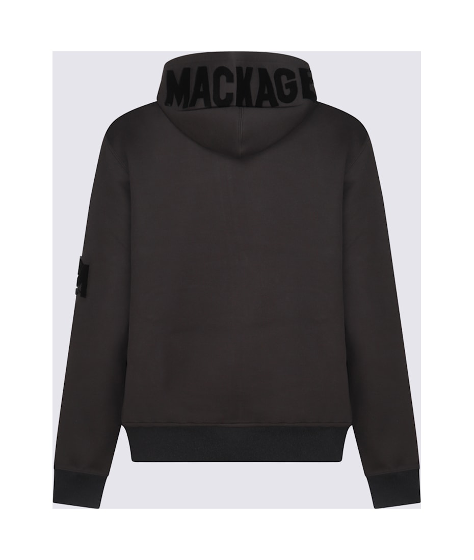 ☆Mackage ブラックナイロンスウェットシャツ Mackage Black Cotton Sweatshirt | italist