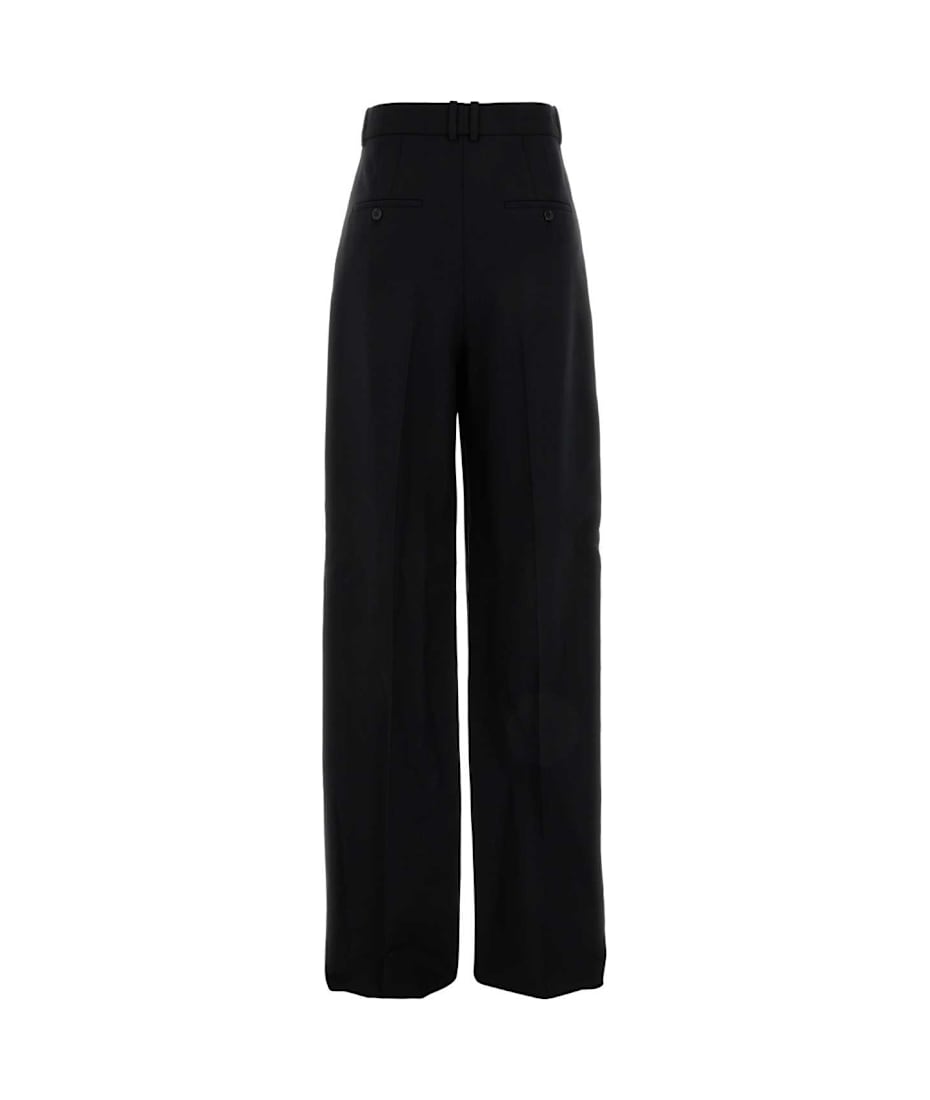 パンツ Saint Laurent Black wool wide-leg pant (834634Y5K32 1000) 8cdf2915f97bf0587de99cfb5a27db