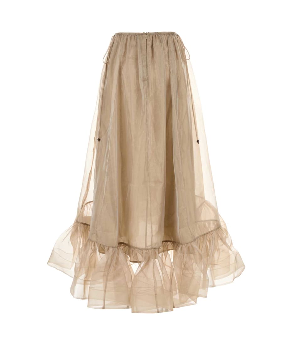 スカート Zimmermann Cappuccino organza Dawning skirt Zimmermann Cappuccino Organza Dawning Skirt | italist