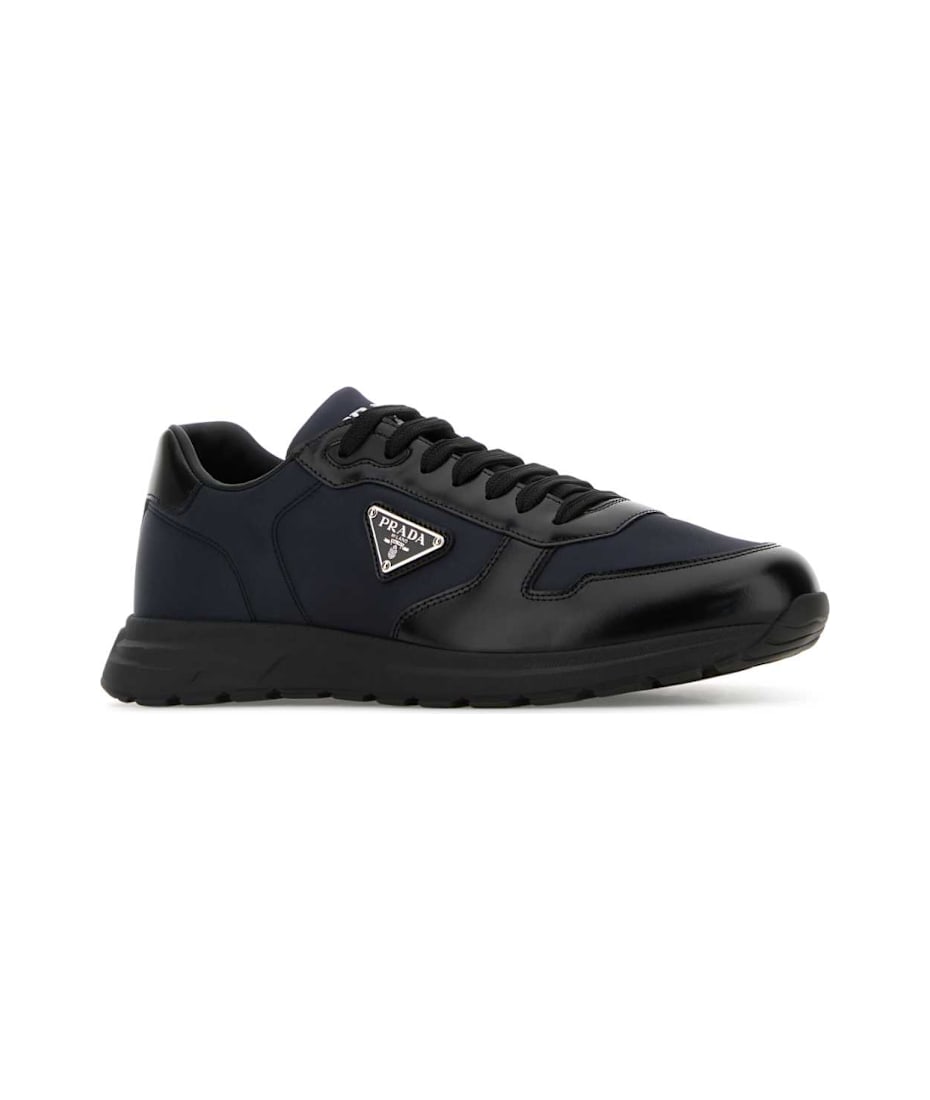 【関税&送料込】Prada White Nylon And Leather Prax 2.0 Sneak Prada Two-tone Nylon And Leather Prax 2.0 Sneakers | italist