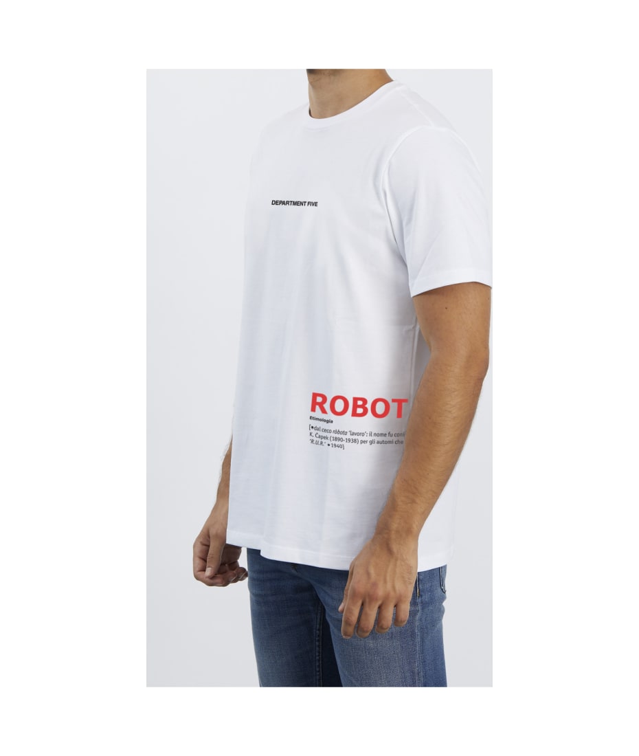 Department Five GARS DP5 feat Zanichelli "ROBOT" T-Shirt - BIANCO