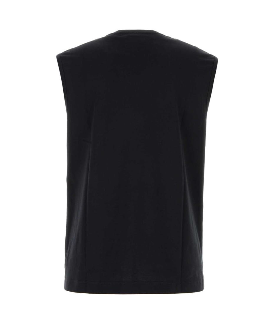 Tシャツ・カットソー BURBERRY BLACK STRETCH COTTON TANK TOP Burberry Black Stretch Cotton Tank Top | italist