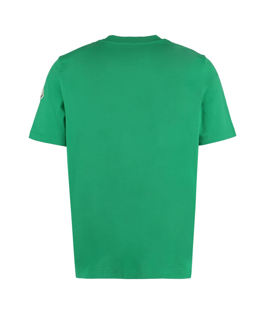 Moncler Logo Cotton T-shirt - green