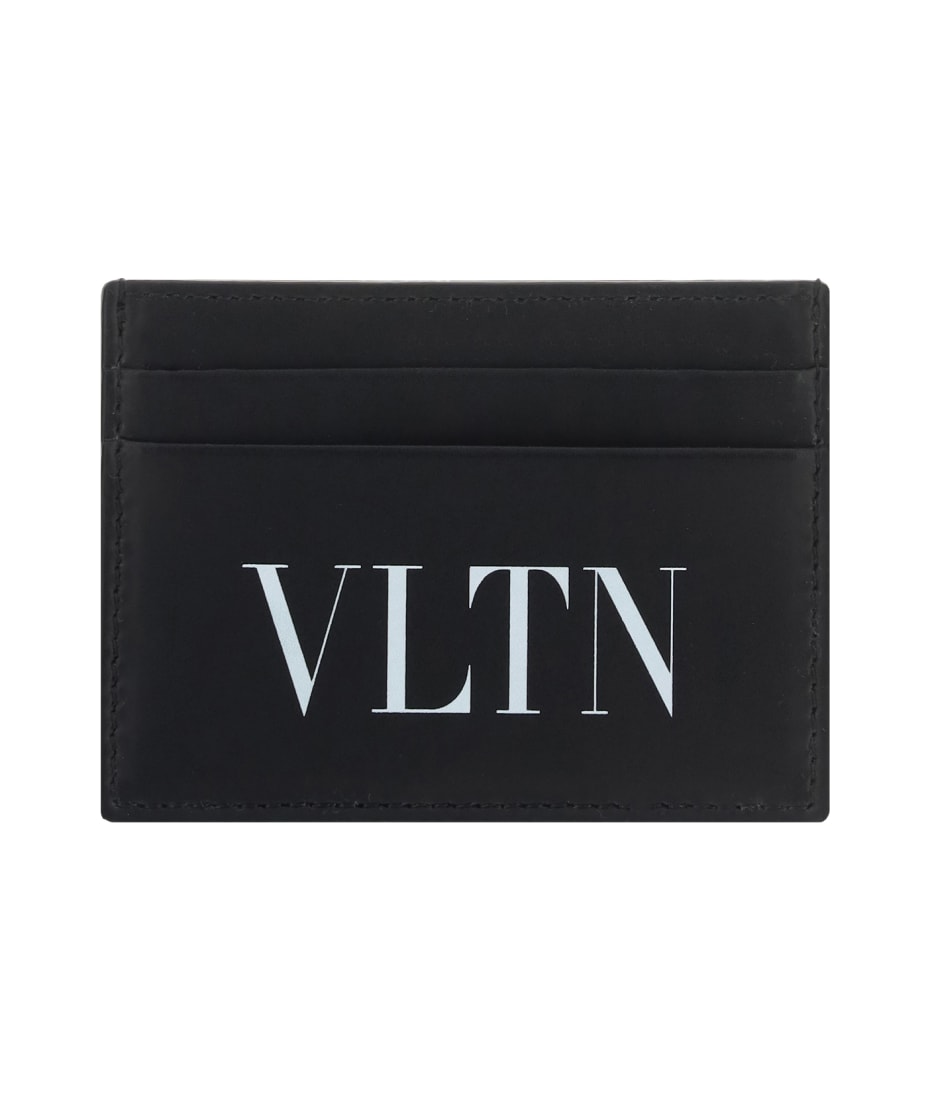 [VALENTINO]ヴァレンティノ カードホルダー 2Y2P0448 LVN 0NI ロックスタッズ グレインカーフスキン カードホルダー for