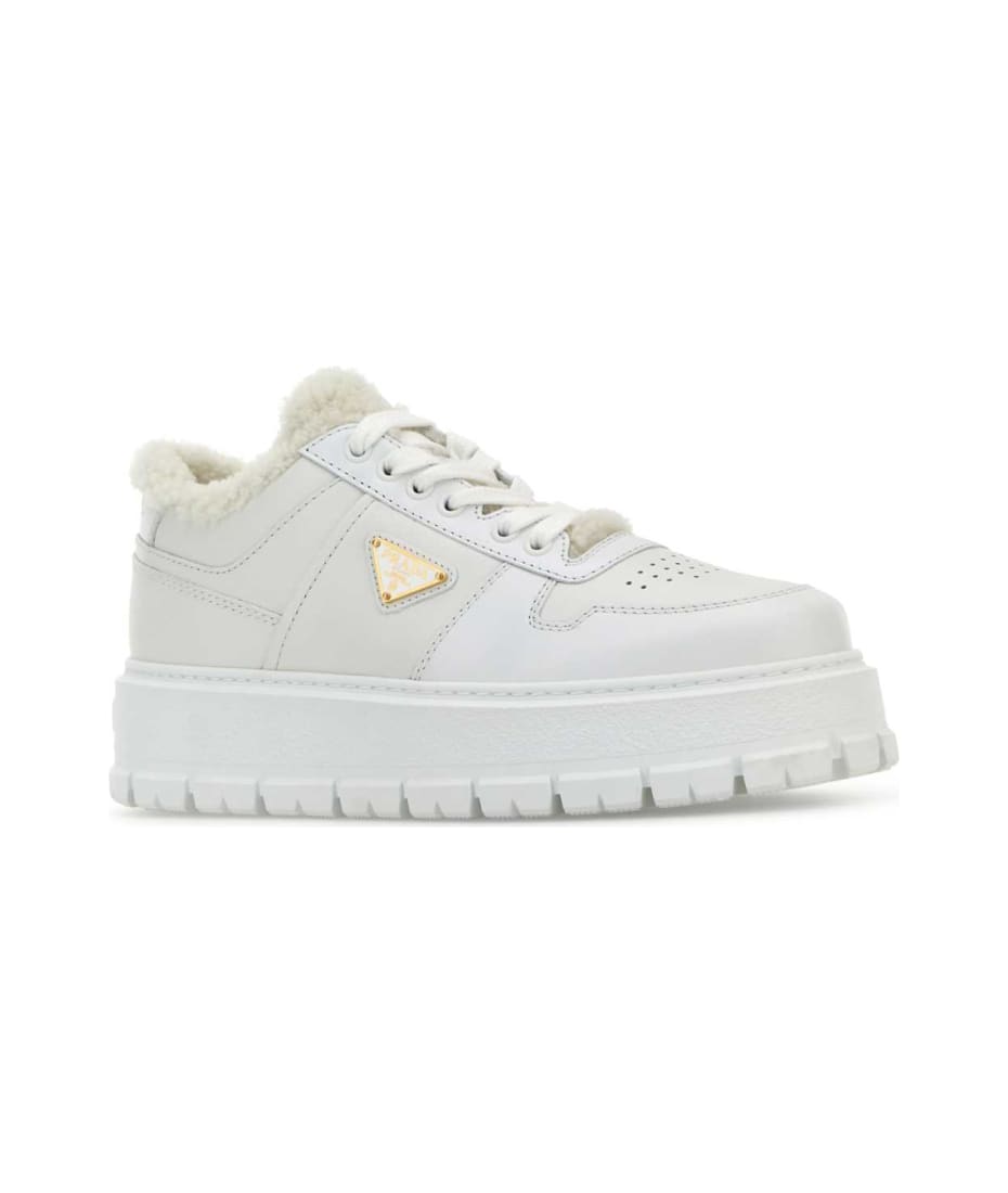 スニーカー PRADA WHITE LEATHER SNEAKERS Prada White Leather Sneakers | italist