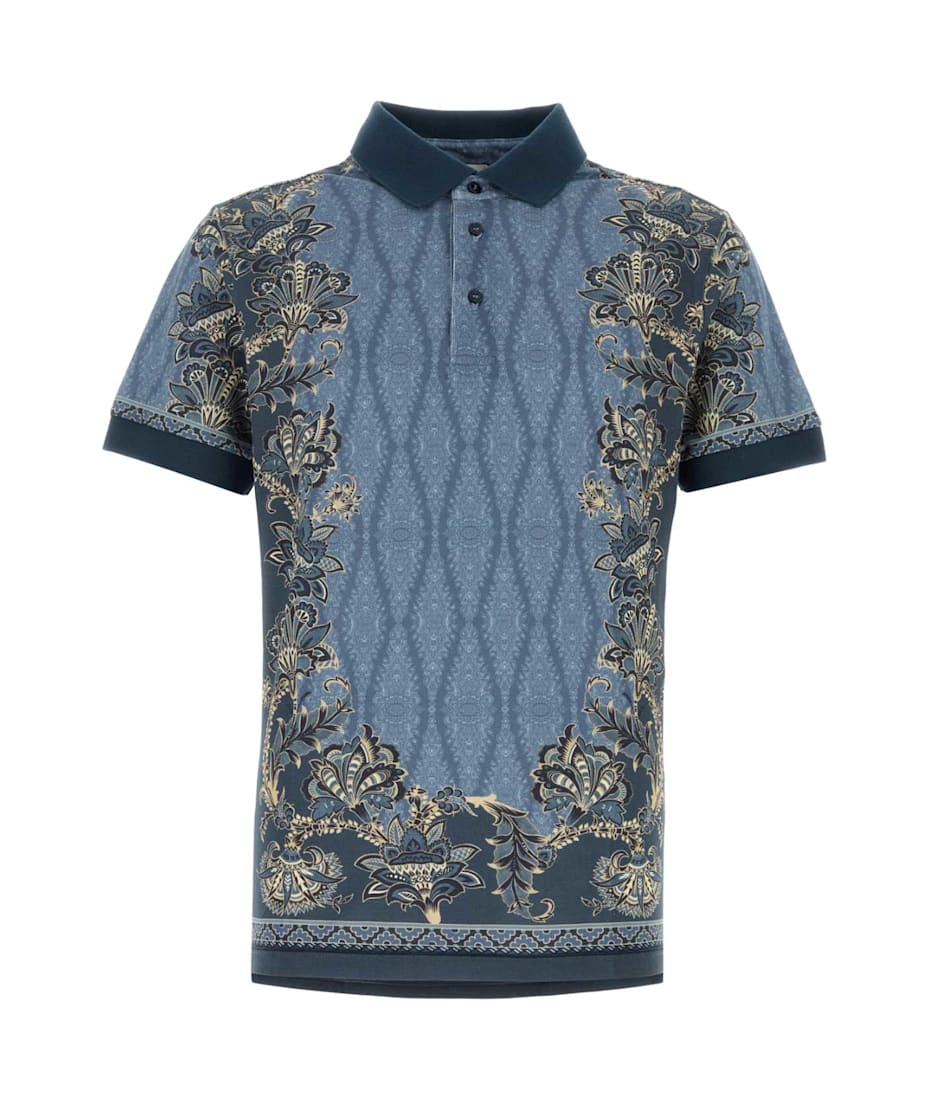 ETRO エトロ メンズ 綿100％ 花柄 長袖 シャツ 柄シャツ