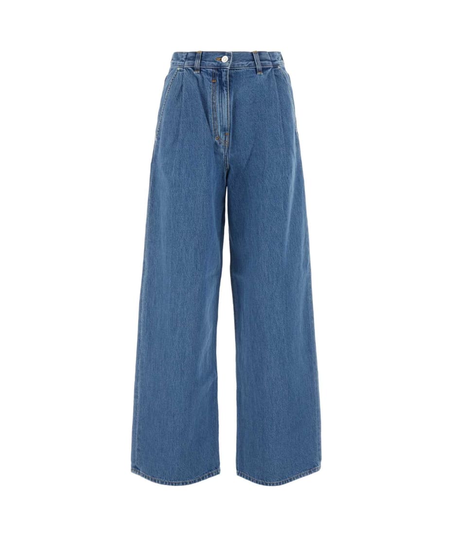 デニム・ジーパン GIVENCHY FW24 Denim wide-leg jeans (BW514A5Z1F 402) Givenchy Denim Wideleg Jeans | italist