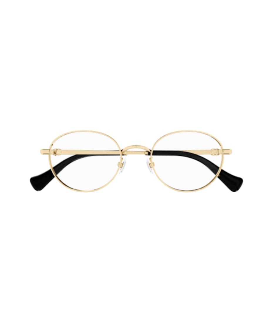 メガネ GUCCI Gucci - GG1608OK - 003 gold gold transparent Gucci GG1608OK 003 Glasses - US