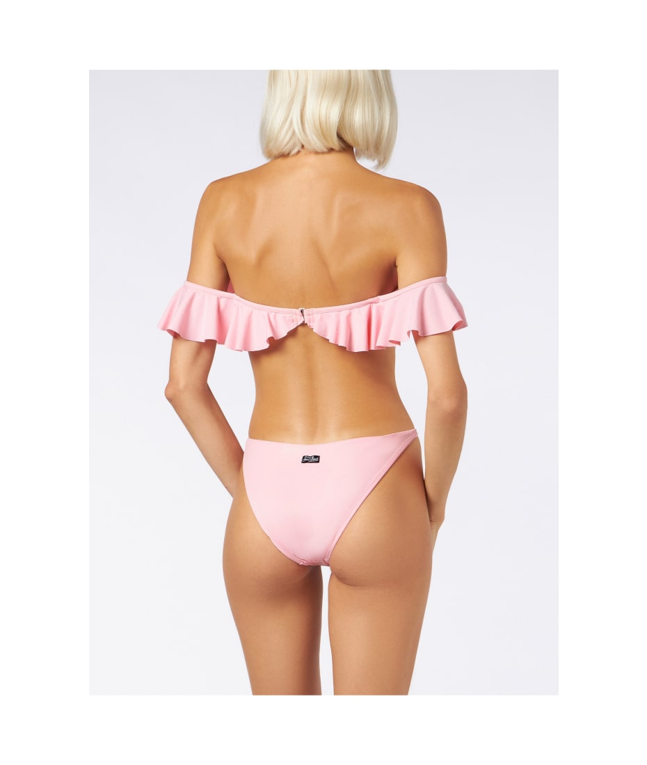 ビキニ MC2 Saint Barth 'Rebby' bikini top MC2 Saint Barth Off Shoulder Pink Bikini Top | italist