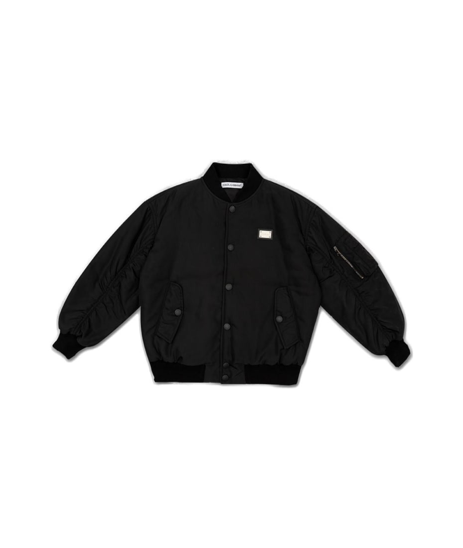 Dolce & Gabbana Buttoned Padded Bomber Jacket