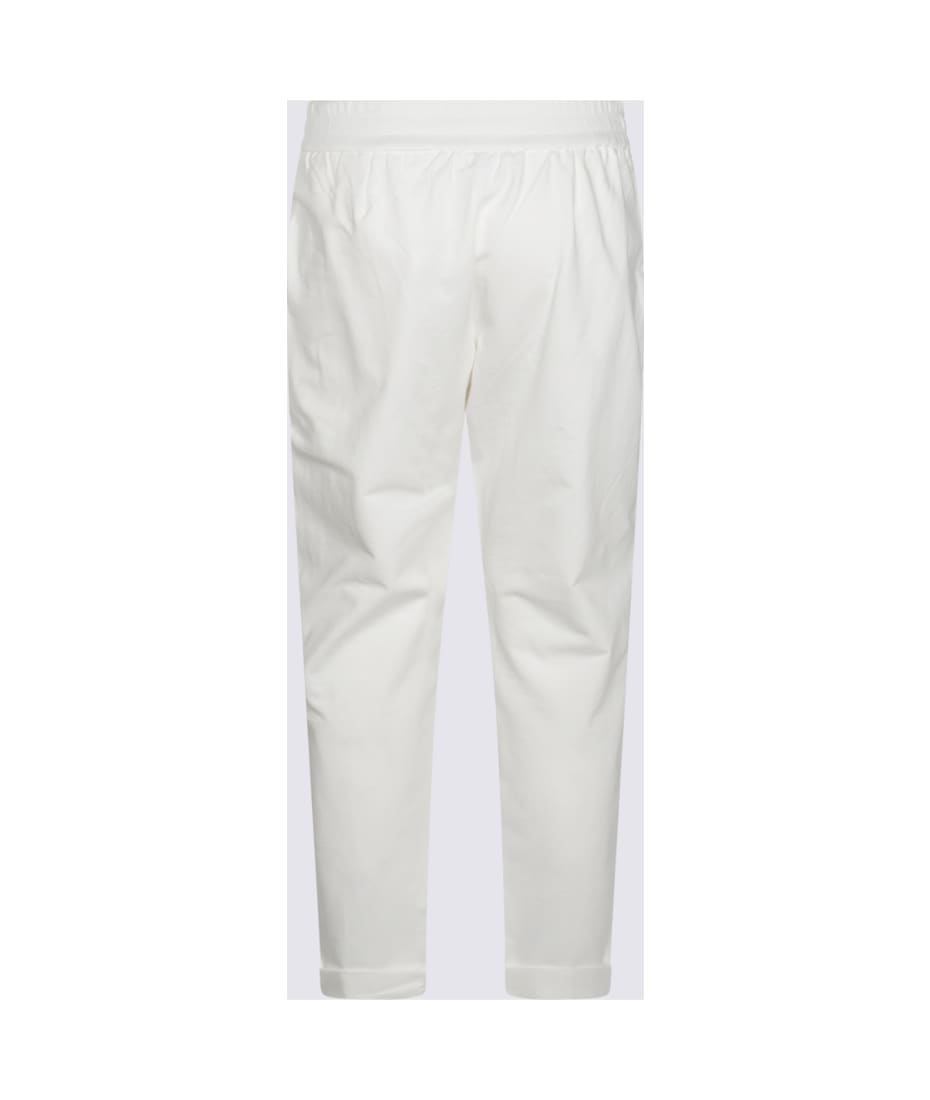 BRUNELLO CUCINELLI パンツ ホワイト系 Made In Italy Brunello Cucinelli - White Cotton Flat Front Pant