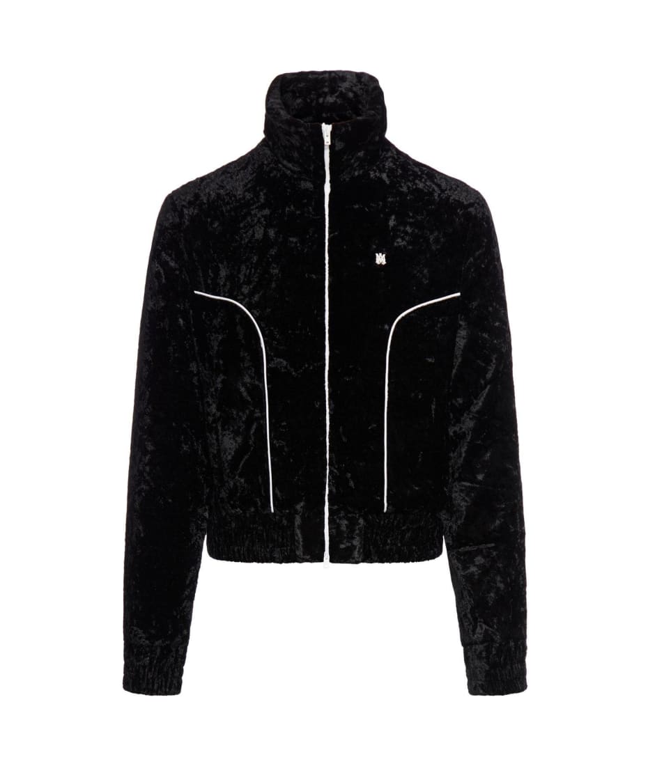 AMIRI Crushed-velvet Zip-up Track Jacket | italist