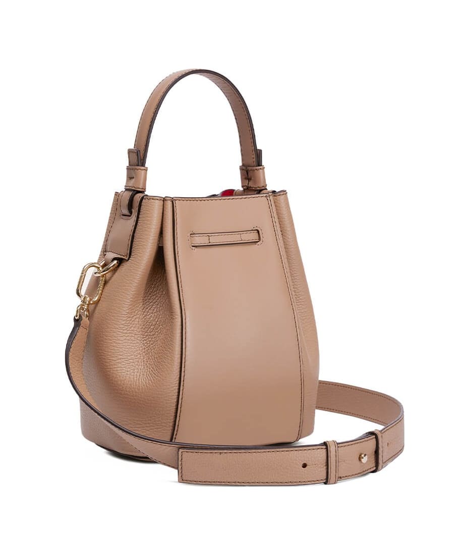 ☆FURLA☆ MIASTELLA Bucket Bag Mini 2wayバッグ GREIGE/PINK♪ ☆FURLA☆ MIASTELLA Bucket Bag Mini 2wayバッグ GREIGE/PINK