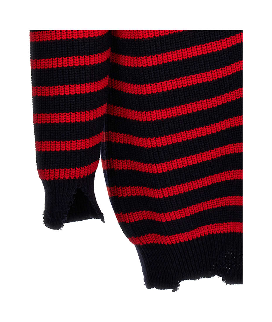 【送料&関税込】Marni Destroyed Effect Striped Cardigan Marni Destroyed Effect Striped Cardigan | italist