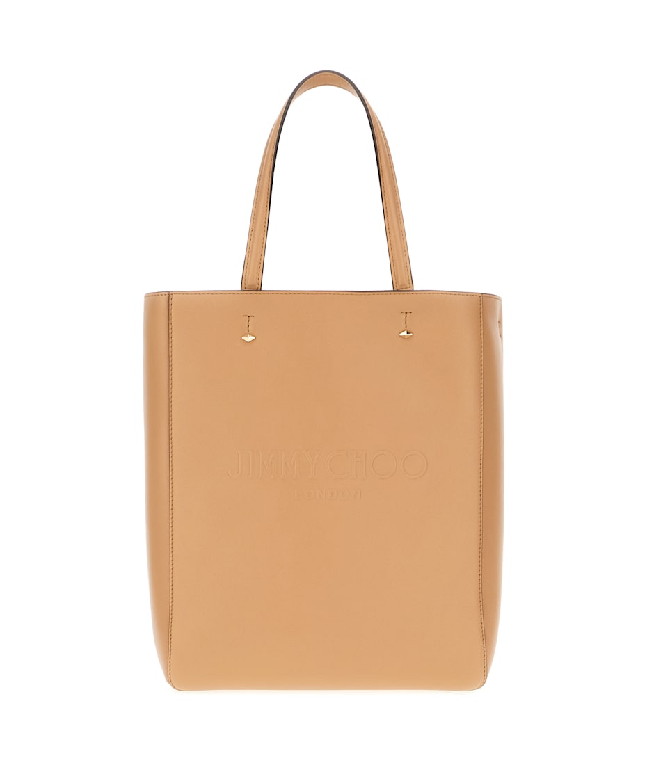 ◆正規品・新品◆JimmyChoo Camel Leather Medium Lenny Handbag Jimmy Choo Camel Leather Medium Lenny Handbag | italist