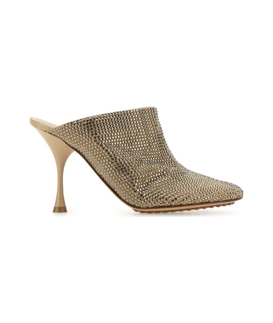 サンダル・ミュール Bottega Veneta Embellished suede Sparkle Dot Sock mules Bottega Veneta Embellished Suede Sparkle Dot Sock Mules