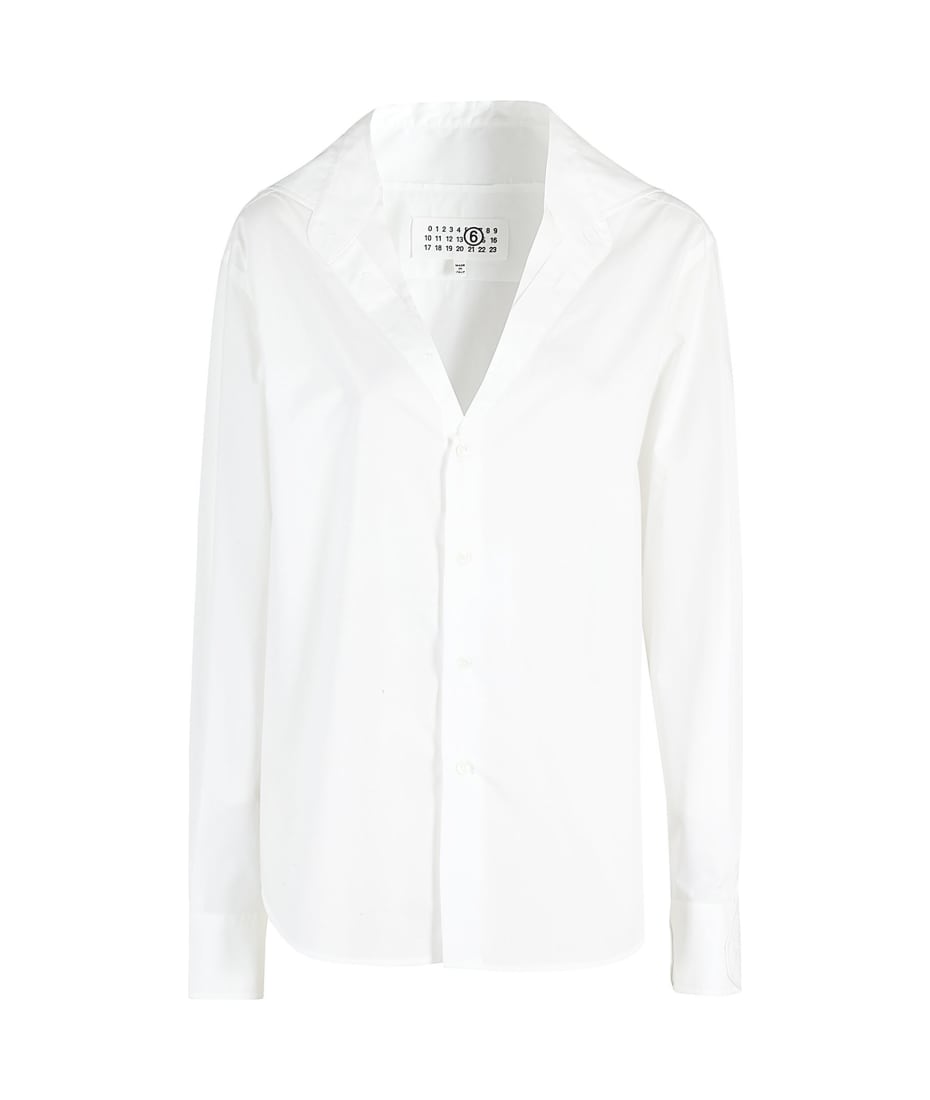 Tシャツ・カットソー MM6 Maison Margiela FW24 V-neck shirt (S52DT0035S47294 100) MM6 Maison Margiela V-neck Shirt | italist