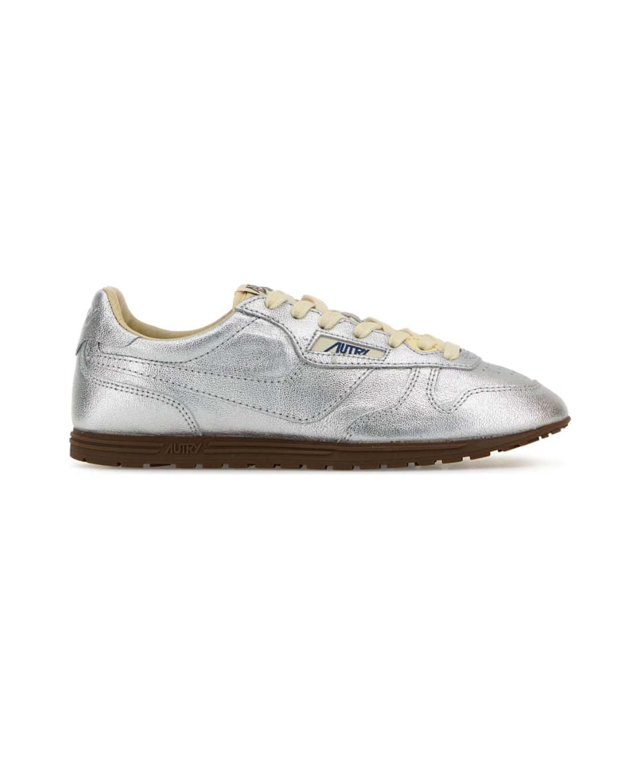 スニーカー AUTRY FW25 Silver leather Windspin sneakers (WSLW TO01) Autry Silver Leather Windspin Sneakers | italist