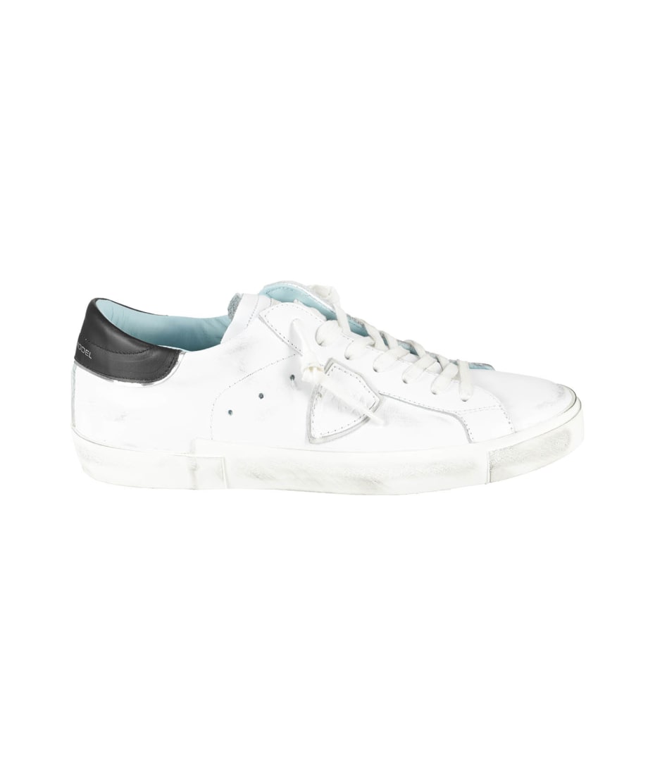 PRSX Man: Mid White Sneakers