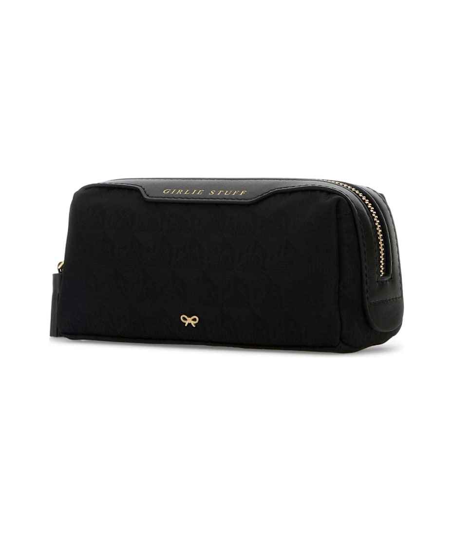 クラッチバッグ Anya Hindmarch Black fabric beauty case Anya Hindmarch Black Fabric Beauty Case | italist