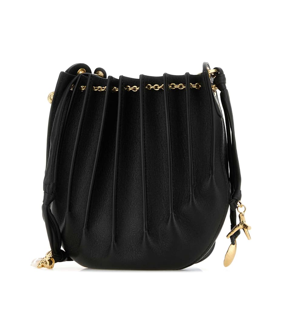 トートバッグ CHLOE Black Leather Sea Treasures Crossbody Bag Chloé Sea Treasures Crossbody Bag in Soft Leather in Black