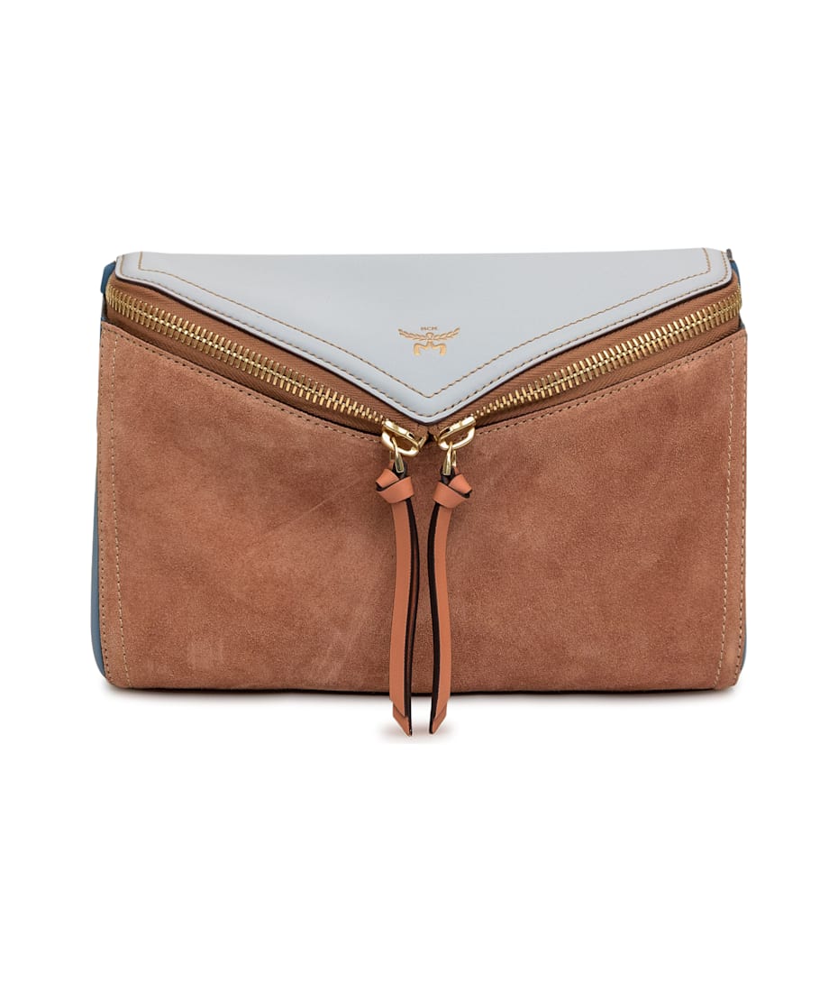 ショルダーバッグ・ポシェット MCM PRINTED CANVAS DIAMANT 3D CROSSBODY BAG Medium Diamant 3D Shoulder Bag in Monogram Neoprene Blue