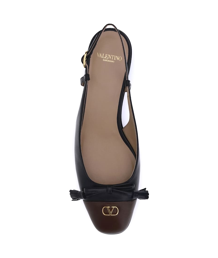 バレエシューズ VALENTINO GARAVANI VALET DU ROI BALLERINAS IN SMOOTH LEATHER Valentino Garavani Valet Du Roi Ballerinas | italist, ALWAYS