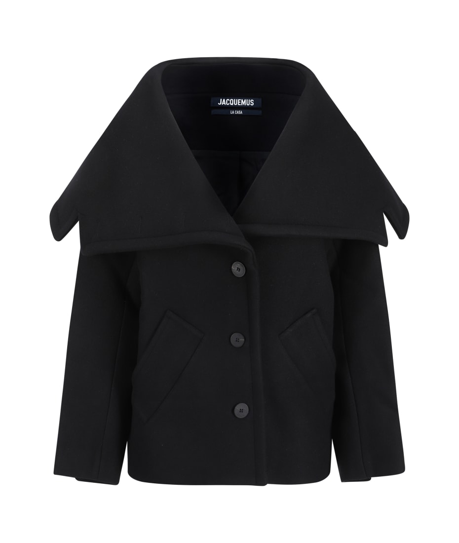 ジャックムス Jacquemus Le Caban Caruso Coat Jacquemus Le Caban Caruso Jacket | Black | FARFETCH