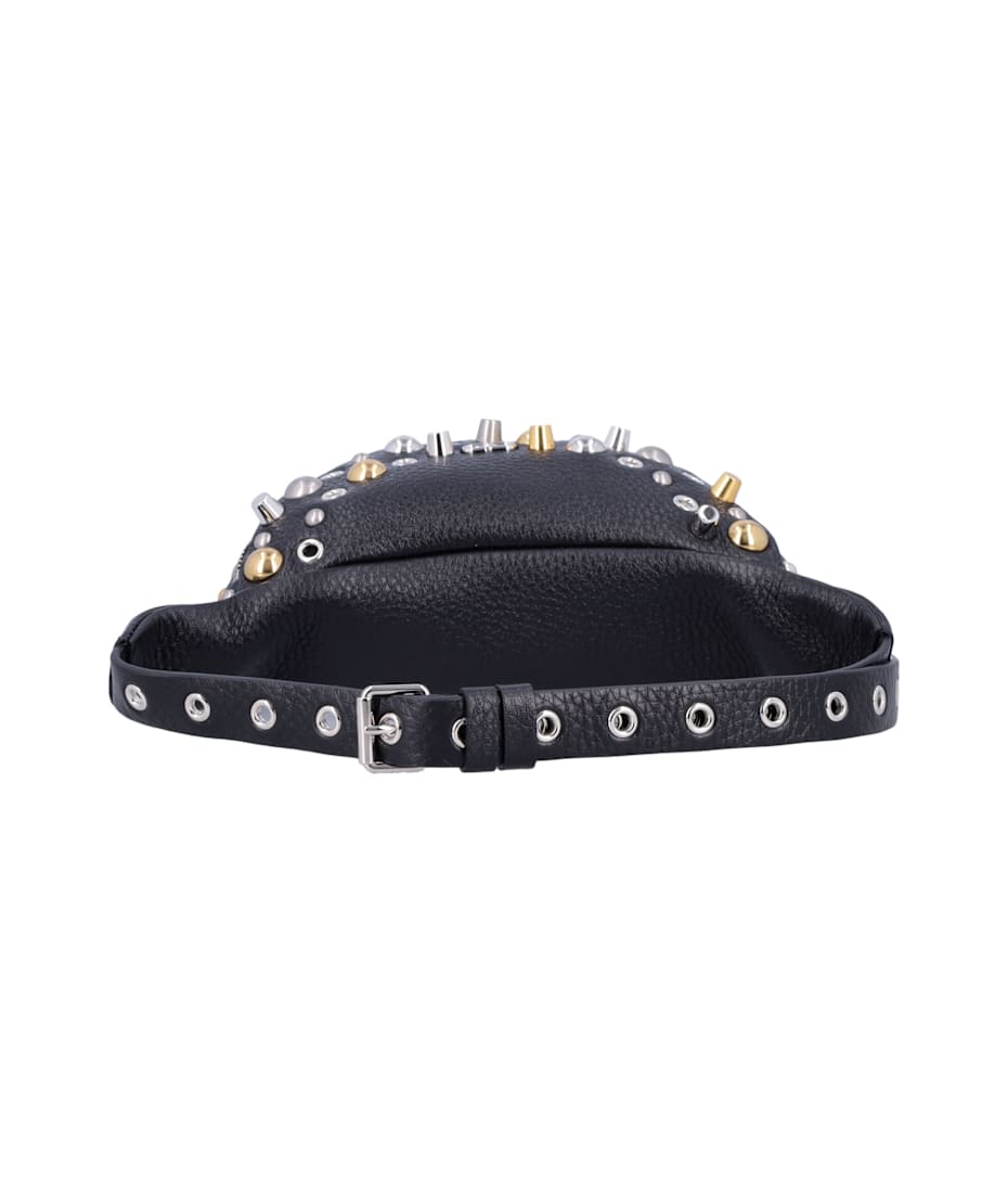 国内発 VALENTINO Nellcote スタッズ ベルトバッグ Valentino Garavani Men's Nellcote Studded Leather Belt Bag