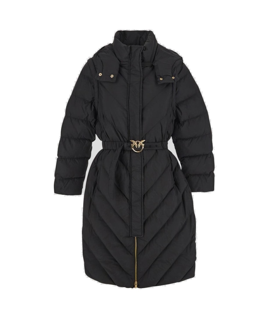 その他 PINKO Pinko Belted High Neck Hooded Coat | italist