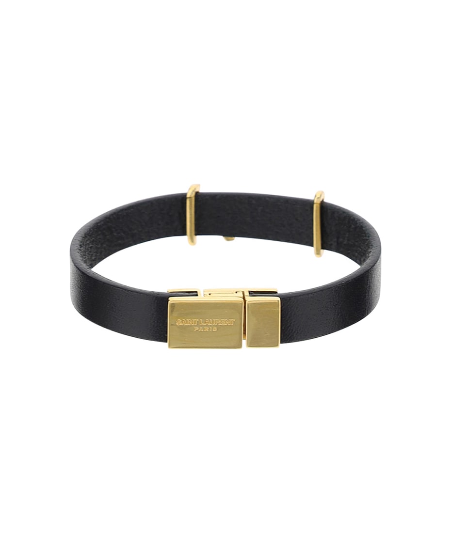 ブレスレット Saint Laurent BRACELET (7088150IH0R 1000) CASSANDRE bracelet in leather | Saint Laurent | YSL MX