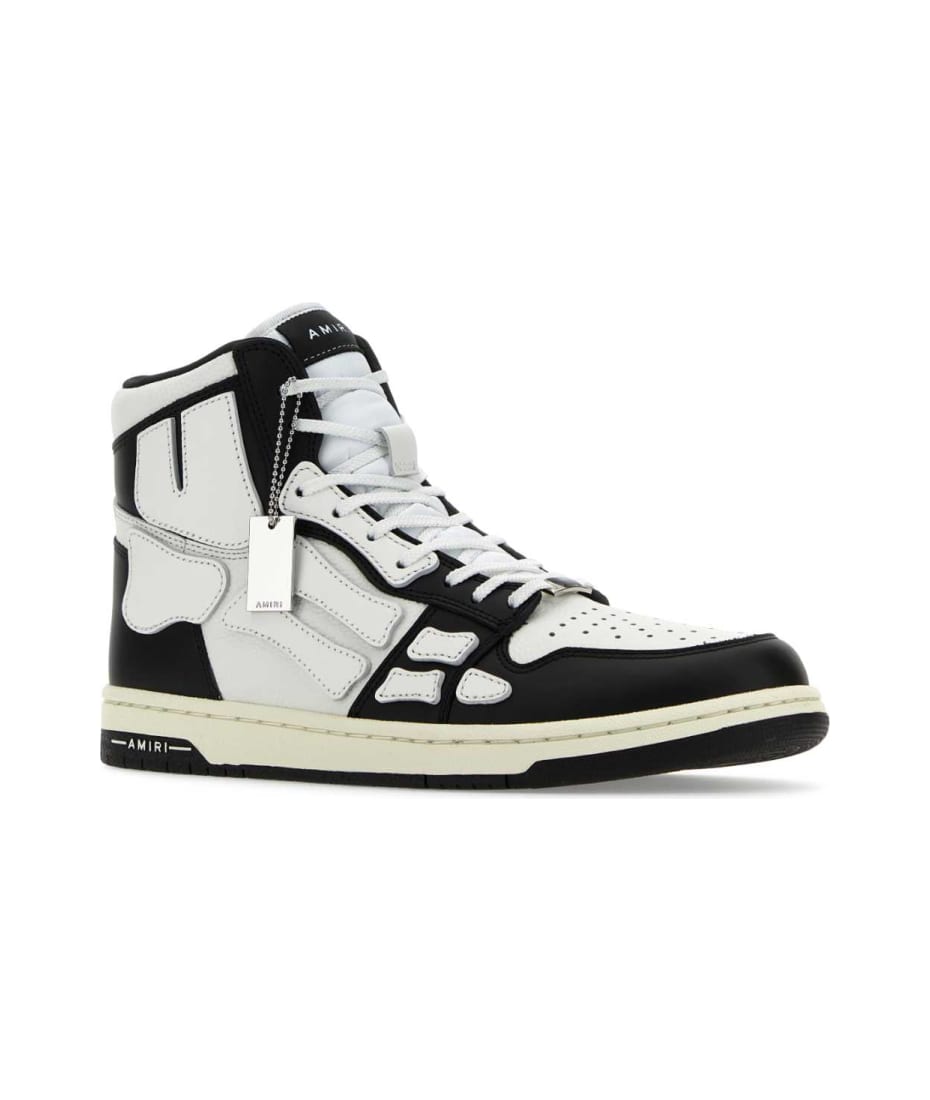 【送料&関税込】AMIRI Two-tone Leather Skel Sneakers AMIRI Two-tone Leather Skel Sneakers | italist