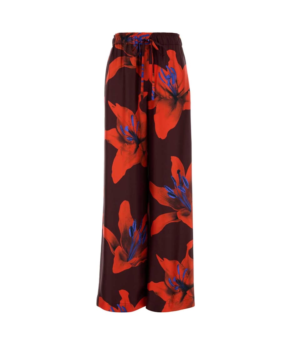 【送料&関税込】Alexander McQueen Printed Satin Wide-leg Pan Alexander McQueen Printed Satin Wide-leg Pant | italist