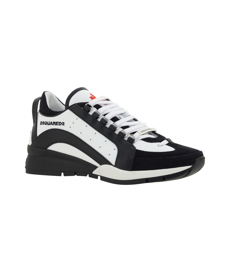 【送料&関税込】Dsquared2 Legendary Leather Low-top Sneakers Dsquared2 - Legendary leather low-top sneakers