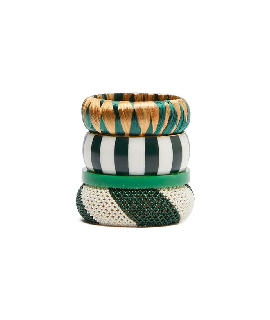 【関税＆送料込み】Max Mara Verbena Khaki Green One-Shoulde Weekend Max Mara Max Mara Weekend Alcade Green Bracelets-set