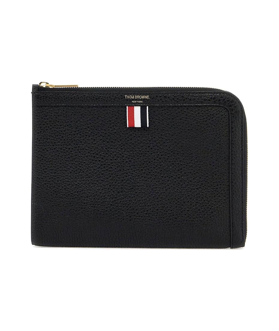 THOM BROWN ポーチ Thom Browne Logo Stamp Zipped Pouch | italist