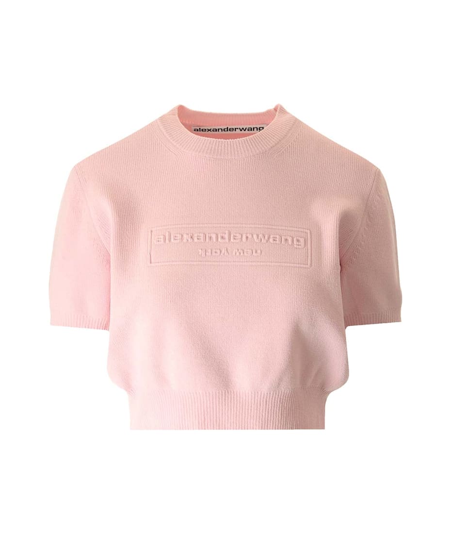 Tシャツ・カットソー Alexander Wang Cropped Crew Neck Sweater Alexander Wang Cropped Crew Neck Sweater | italist