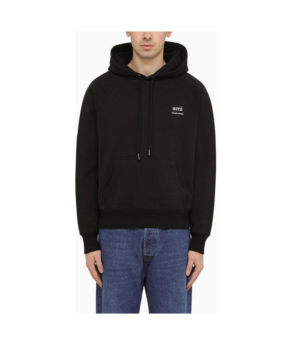★AMI PARIS★Alexandre Mattiussi Hoodie Black★USW224747001 Ami Alexandre Mattiussi Black Logoed Hoodie | italist