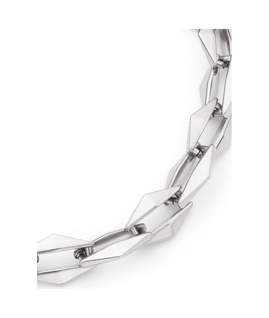 JIMMY CHOO 国内買付 Diamond チェーン Necklace Silver仕上げ SAEDANECKLACECZD_0C5301_DETAIL