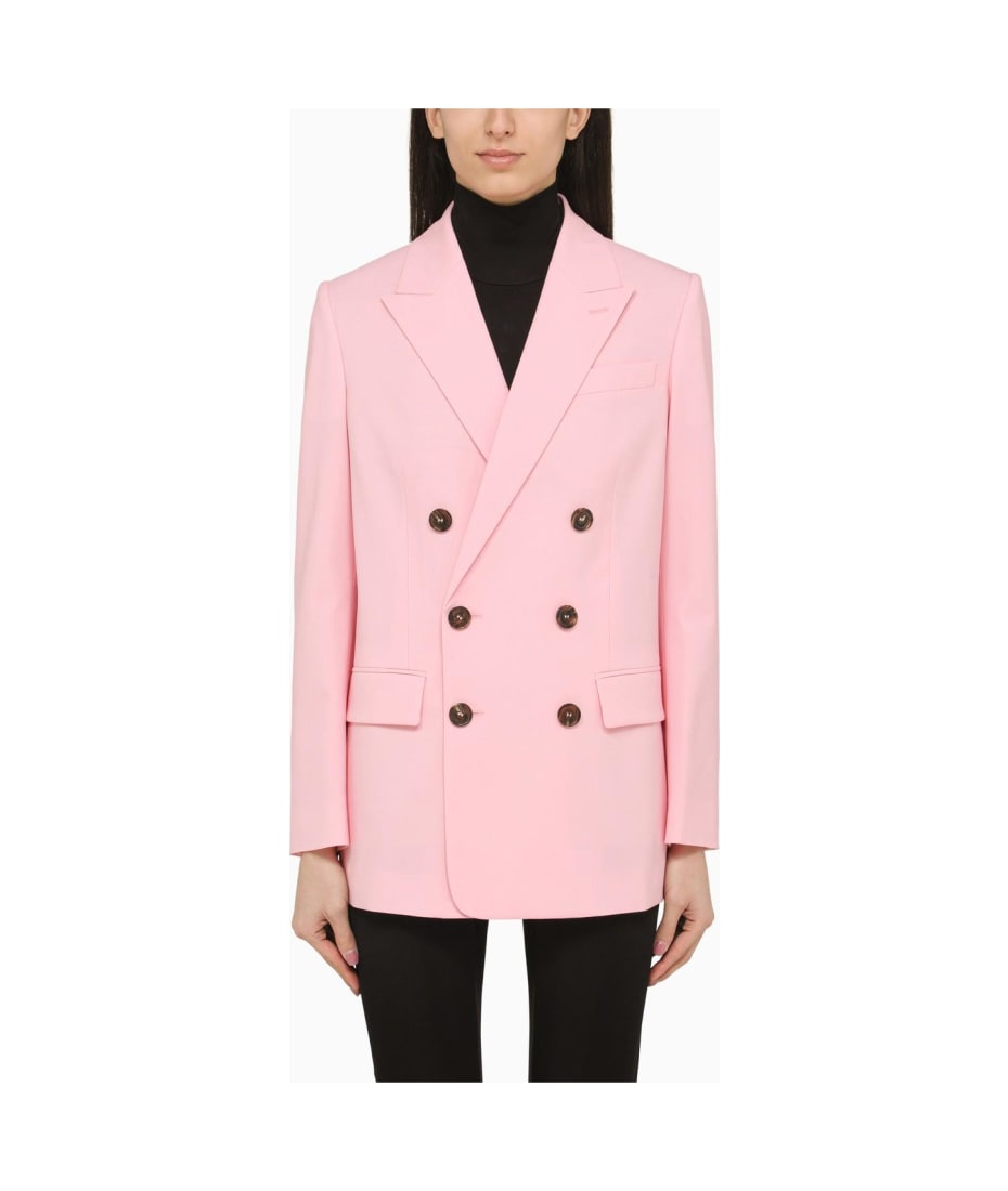 【送料&関税込】Dsquared2 Pink Double-breasted Jacket Dsquared2 Pink Double-breasted Jacket | italist