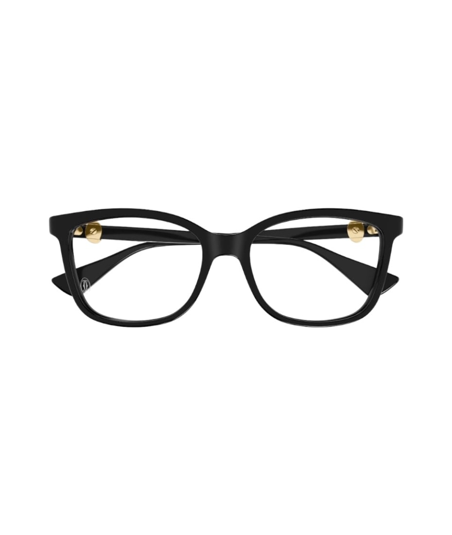 CARTIER スクエアフレムメカネ CT0493S 001 Cartier CT0493S 001 Sunglasses Shiny Black - eye-oo.com