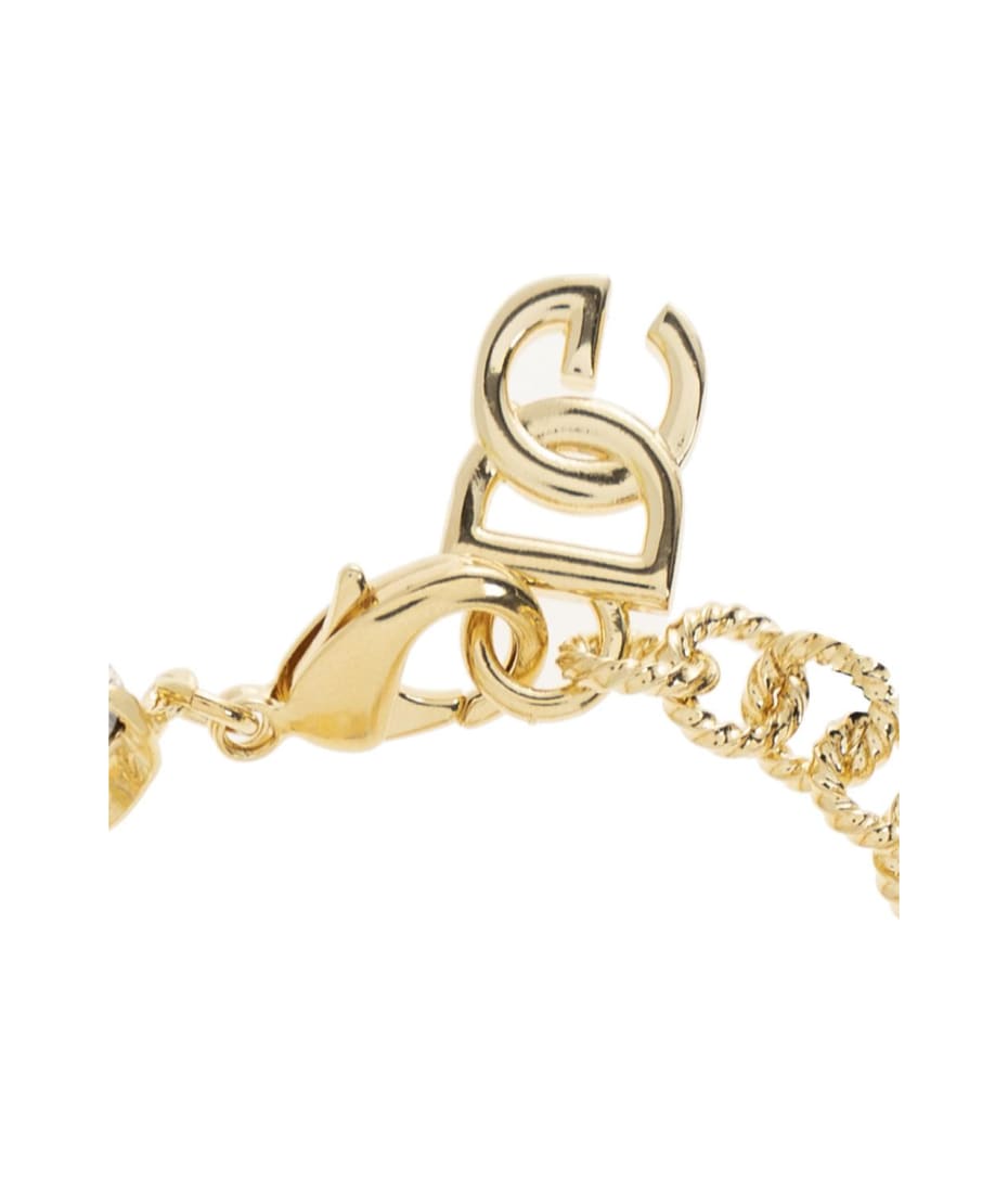 Dolce & Gabbana Logo Rhinestone Bracelet | italist