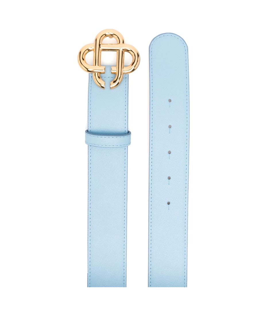 Casablanca CC Logo Buckle Leather Belt