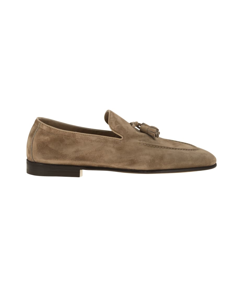 【関税込み】BRUNELLO CUCINELLI JEWEL TASSEL SABOTS Brunello Cucinelli Suede Moccasins With Tassels | italist