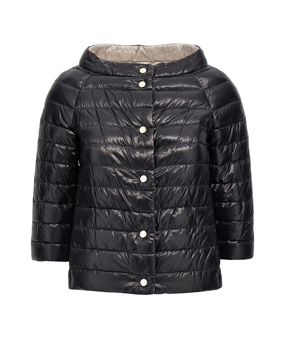 アウターその他 HERNO Reversible hood Multicolor 2-IN-1 DOUBLE WOOL AND REVERSIBLE NYLON ULTRALIGHT PARKA in