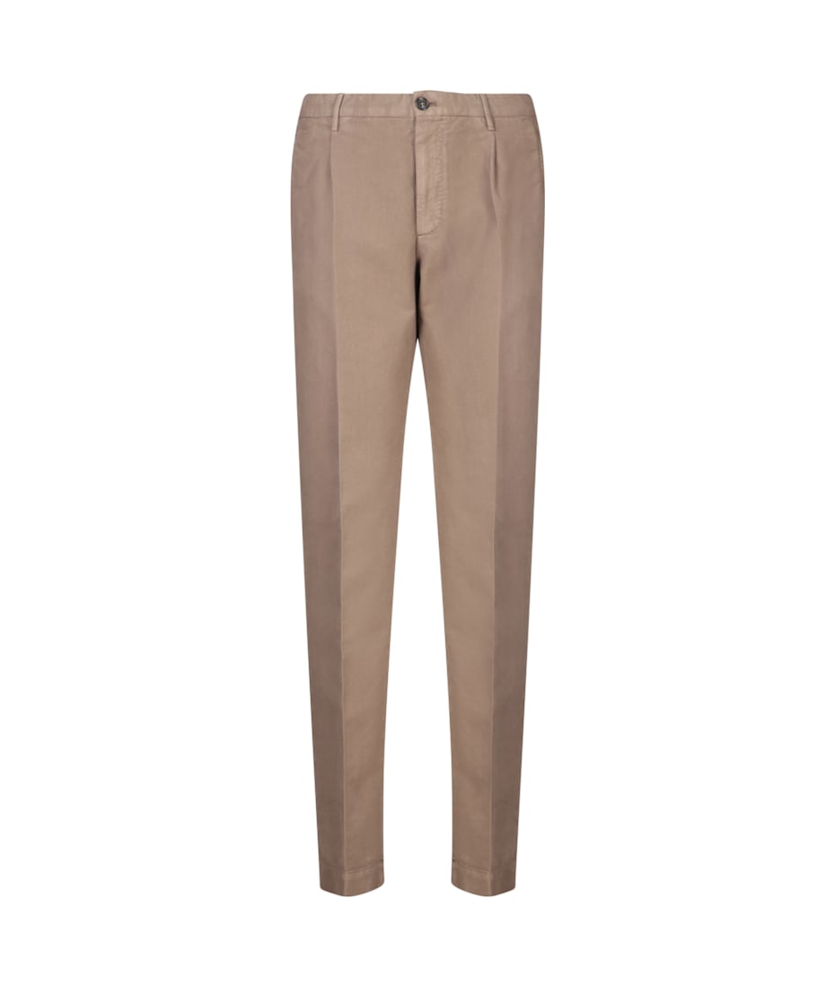 パンツ INCOTEX BEIGE COTTON PANTS Incotex Tapered Cotton Pants In Beige | italist
